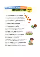 Vorschau - Arbeitsblätter - Lernsätze - Wörter mit ä/äu - Seite 1