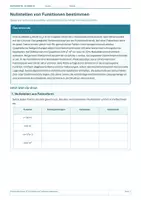 Vorschau - Arbeitsblätter - Mathematik Klasse 10 – Nullstellen von Funktionen bestimmen - Deckblatt