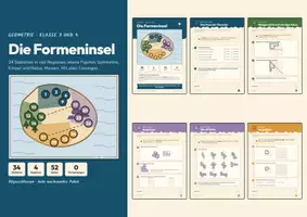 Vorschau - Unterrichtsreihen - Die Formeninsel - Geometrie für Klasse 3 und 4 - Deckblatt