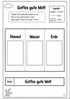 Vorschau - Arbeitsblätter - Schöpfung Lapbook Klasse 2 Gottes gute Welt | Religion Klasse 1-2 - Seite 2