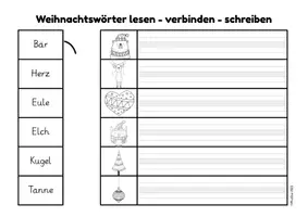 Vorschau - Arbeitsblätter - Deutsch - Materialpaket: Wörter lesen, verbinden und schreiben - Seite 2