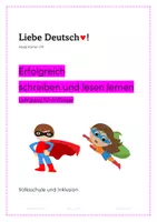 Vorschau - Arbeitsblätter - Erfolgreich schreiben und lesen lernen - 94 Seiten zum Üben! - Deckblatt