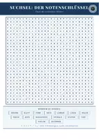 Vorschau - Arbeitsblätter - Suchsel: Der Notenschlüssel | Sachunterricht Grundschule - Seite 3
