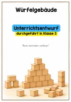 Vorschau - Stundenentwürfe - Unterrichtsentwurf "Würfelgebäude beschreiben" 3. Klasse - Deckblatt