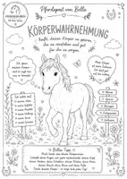 Vorschau - Mal- und Bastelvorlagen - Ausmalbild Körperwahrnehmung - Deckblatt