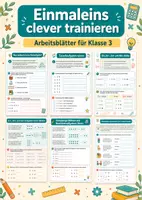 Vorschau - Arbeitsblätter - Einmaleins clever trainieren – Mathematik, Klasse 3 - Deckblatt