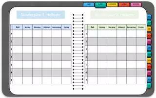 Vorschau - Lehrpläne/Lehrermaterial - Teacher Planner 2026/27 – Lehrerplaner für das gesamte Schuljahr - Seite 1