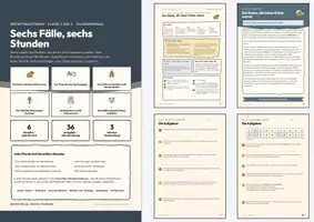 Vorschau - Arbeitsblätter - Vertretungsstunden Klasse 5/6 – sechs Fälle - Deckblatt