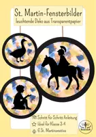 Vorschau - Mal- und Bastelvorlagen - Fensterbilder St. Martin basteln - Kunst und Religion im Herbst - Klasse 3 und Klasse 4 - Deckblatt
