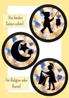 Vorschau - Mal- und Bastelvorlagen - Fensterbilder St. Martin basteln - Kunst und Religion im Herbst - Klasse 3 und Klasse 4 - Seite 1