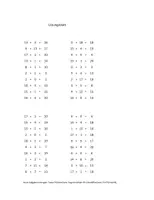 Vorschau - Arbeitsblätter - Arbeitsblatt-Generator Plusrechnen bis 20 - Seite 2
