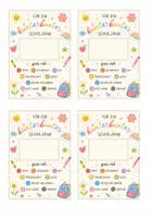Vorschau - Anderer Materialtyp - Schulstart Geschenk mit Schokolinsen – Kunterbuntes Schuljahr - Deckblatt