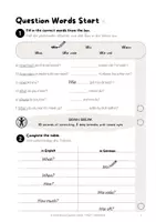 Vorschau - Arbeitsblätter - QUESTION WORD "WHAT?" · Worksheets and Games · Englisch 5. Klasse · ADHS freundlich - Seite 3