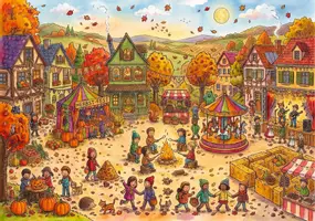 Vorschau - Bildkarten - DaZ Wimmelbild Herbst - Deckblatt