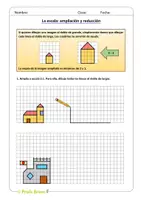 Vista previa - Hojas de trabajo - La escala: ampliación y reducción de figuras (4º y 5º Prim) - Portada