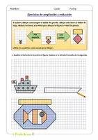 Vista previa - Hojas de trabajo - La escala: ampliación y reducción de figuras (4º y 5º Prim) - página 2