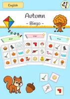 Vorschau - Spiele - Autumn BINGO (Herbst Englisch) - Deckblatt