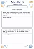 Vorschau - Arbeitsblätter - Sachaufgaben schriftliche Addition | Mathematik Klasse 4 | 10 Arbeitsblätter als PDF - Seite 3