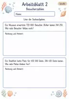 Vorschau - Arbeitsblätter - Sachaufgaben schriftliche Subtraktion | Mathematik Klasse 4 | 10 Arbeitsblätter als PDF - Seite 2