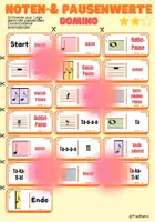 Vorschau - Spiele - Musikspiel Domino: Noten- und Pausenwerte - Deckblatt