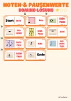 Vorschau - Spiele - Musikspiel Domino: Noten- und Pausenwerte - Seite 1