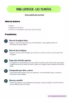 Vista previa - Hojas de trabajo - 🌱 Mini Lapbook: Las Plantas 🌱 - página 1