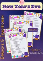 anteprima - Esercizi - SILVESTER Satzbau & Kreuzworträtsel FREEBIE - Pagina di copertina