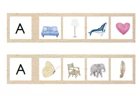 Vista previa - Tarjetas / Manipulativos - CONCIENCIA FONOLÓGICA: QUÉ PALABRA NO ACABA CON LA LETRA...? - página 3