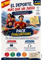 Aperçu - Autre type de ressources - 📝 Pack Évaluations – El deporte, más que un juego - Page de couverture