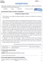 Aperçu - Autre type de ressources - 📝 Pack Évaluations – El deporte, más que un juego - Page 1