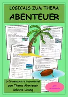 Vorschau - Arbeitsblätter - Logicals zum Thema Abenteuer - Leserätsel - Logikrätsel - Deckblatt