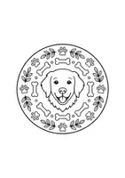 Vorschau - Mal- und Bastelvorlagen - Haustiere, Kunst, Malen, Mandala, Ausmalen - Seite 1