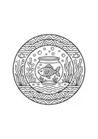 Vorschau - Mal- und Bastelvorlagen - Haustiere, Kunst, Malen, Mandala, Ausmalen - Seite 3