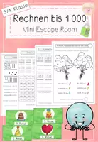 Vorschau - Arbeitsblätter - Rechnen im ZR bis 1000 - 3. Klasse - Mini Escape Room - Deckblatt