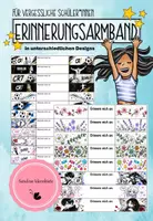 Vorschau - Mal- und Bastelvorlagen - Erinnerungsarmbänder für vergessliche Schülerinnen und Schüler - Deckblatt