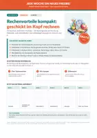 Vorschau - Arbeitsblätter - Rechenvorteile kompakt: geschickt rechnen - Deckblatt