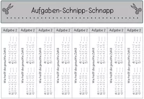Vorschau - Arbeitsblätter - Aufgaben-Schnipp-Schnapp: Bündelungen und Stellenwerte - Seite 2