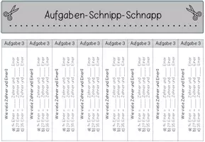 Vorschau - Arbeitsblätter - Aufgaben-Schnipp-Schnapp: Bündelungen und Stellenwerte - Seite 3