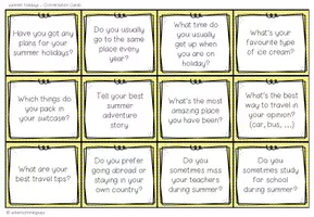 Vorschau - Aufgabenkarten - Summer Holidays - Conversation Cards - Seite 2