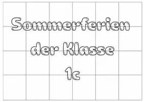 Vorschau - Arbeitsblätter - Gemeinschaftsbild Sommerferien der Klasse 1a bis 1e - Seite 2