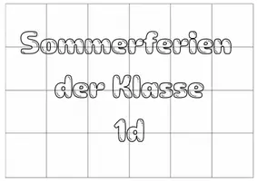 Vorschau - Arbeitsblätter - Gemeinschaftsbild Sommerferien der Klasse 1a bis 1e - Seite 3