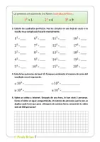 Vista previa - Hojas de trabajo - Calcular potencias: Ejercicios prácticos (Matemáticas) - página 1