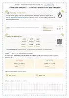 Vorschau - Unterrichtsreihen - Rechnen mit natürlichen Zahlen Klasse 5 – 28 Arbeitsblätter - Seite 1