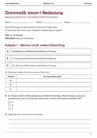 Vorschau - Arbeitsblätter - Grammatik Basisscreening Deutsch Klasse 9–10 - Deckblatt