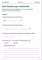 Vorschau - Arbeitsblätter - Prozentrechnung Zinsrechnung Basisscreening Klasse 9–10 - Seite 3
