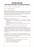 Vorschau - Präsentationen/Tafelbilder - Short Research Project: Inventions & Inventors (A2/B1 level) (More!3 Unit 8) - Seite 1