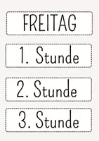 Vorschau - Anderer Materialtyp - Stundentafel Stundenplan Sekundarstufe über 50 Fächer - Seite 3