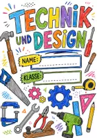 Vorschau - Mal- und Bastelvorlagen - Deckblatt Technik und Design | Mappen-Cover zum Ausmalen & Gestalten - Seite 2