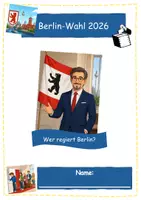 Vorschau - Arbeitsblätter - Abgeornetenhauswahl in Berlin 2026 (Arbeitsheft mit Lösung) - Seite 1