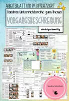Vorschau - Unterrichtsreihen - Vorgangsbeschreibung & Anleitungen schreiben – komplette Unterrichtsreihe Klasse 6/7 | differenziert mit PowerPoint, Arbeitsblättern, Lösungen & Video-Tutorial - Deckblatt